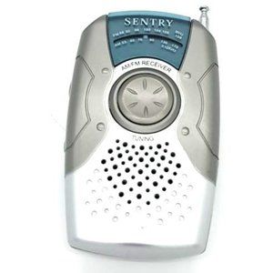 Vintage Sentry AM/FM Receiver Pocket Portable Radio with Headphone Jack Tested